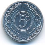 Antilles, 5 cents, 1989–2017