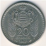 Monaco, 20 francs, 1947