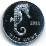 Синт-Эстатиус, 5 центов (2011 г.)