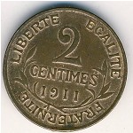 France, 2 centimes, 1898–1920