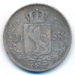 Норвегия, 24 скиллинга (1850–1855 г.)