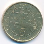 San Marino, 5 euro, 2020