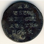 Австрийские Нидерланды, 1 лиард (1744–1745 г.)