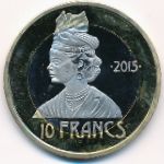 Гваделупа., 10 франков (2015 г.)