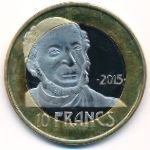 Ле-Сент, 10 франков (2015 г.)