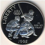USA, 1/2 dollar, 1995
