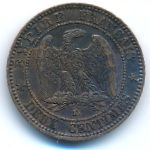 France, 2 centimes, 1861–1862