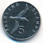 Фолклендские острова, 5 пенсов (2019 г.)