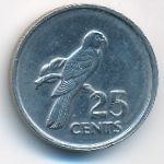 Seychelles, 25 cents, 1977