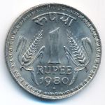 India, 1 rupee, 1979–1982