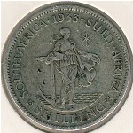 South Africa, 1 shilling, 1931–1936