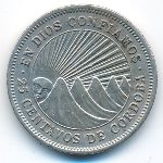 Nicaragua, 25 centavos, 1972–1974