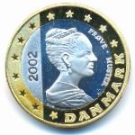 Дания., 1 евро (2002 г.)