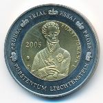 Лихтенштейн., 2 евро (2005 г.)