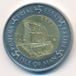 Остров Мэн., 2 евро (2003 г.)