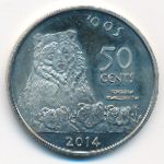 Индейская резервация Эвиапайп., 50 центов (2014 г.)