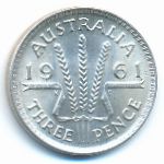 Australia, 3 pence, 1955–1964