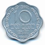 Шри-Ланка, 10 центов (1978–1991 г.)
