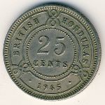 Британский Гондурас, 25 центов (1955–1973 г.)