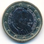 Vatican City, 1 euro, 2008–2013