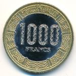 Equatorial Guinea, 1000 франков, 
