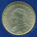 Vatican City, 50 euro cent, 2002–2005