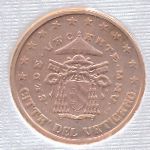 Vatican City, 2 euro cent, 2005