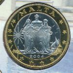 Мальта., 1 евро (2004 г.)