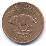 Бермудские острова, 1 цент (2007 г.)