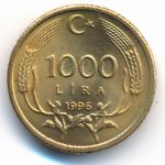 Turkey, 1000 lira, 1995–1997