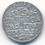 Рига, 3 гроша (1586 г.)