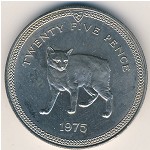 Isle of Man, 25 pence, 1975
