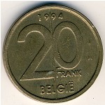 Бельгия, 20 франков (1994–2001 г.)