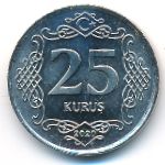 Turkey, 25 kurus, 2009–2021