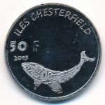 Острова Честерфилд., 50 франков (2015 г.)