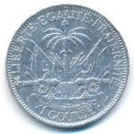 Haiti, 1 gourde, 1881–1895
