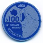 Аргентинская Антарктика., 100 долларов (2021 г.)
