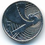 New Zealand, 5 cents, 1990