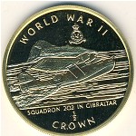 Gibraltar, 1/2 crown, 1994