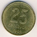 Argentina, 25 centavos, 1992–2010