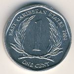 Восточные Карибы, 1 цент (2002–2013 г.)