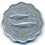 Bahamas, 10 cents, 1973