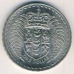 New Zealand, 1 dollar, 1967