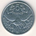 Новая Каледония, 5 франков (1983–2018 г.)