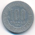 Central African Republic, 100 франков, 