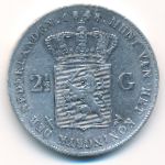 Нидерланды, 2 1/2 гульдена (1848 г.)