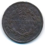 Северное Борнео, 1 цент (1889 г.)
