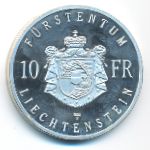 Liechtenstein, 10 франков (1990 г.)