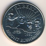 USA, 1/2 dollar, 1991