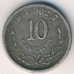 Mexico, 10 centavos, 1878–1895